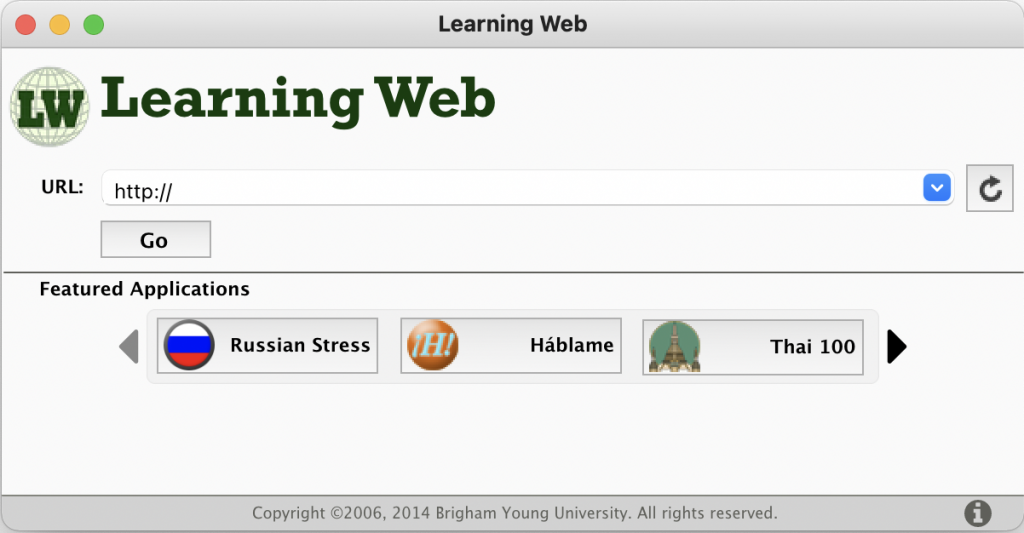 Learning Web Interface