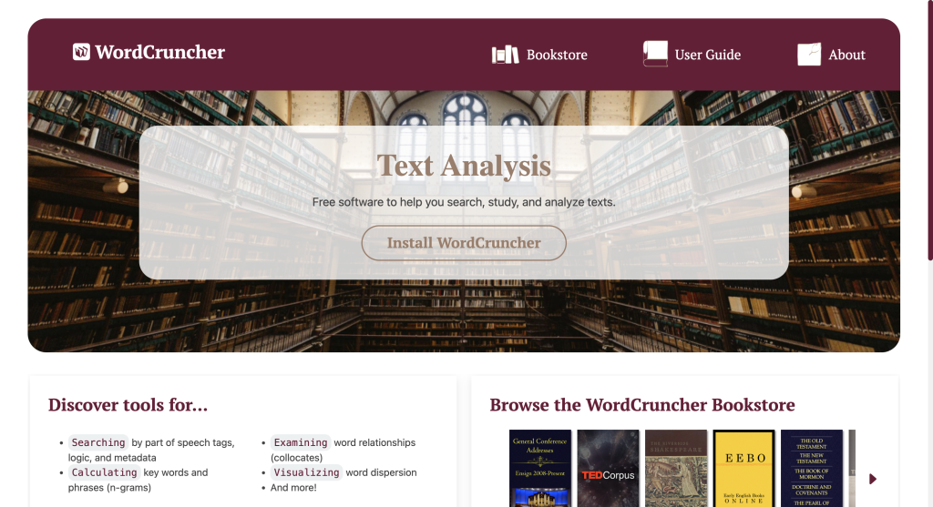 the new WordCruncher website